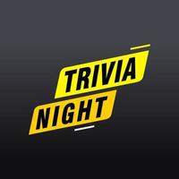 trivia nacht etiketten banner vektor band design vorlage. Banner-Verkaufstag. Markt-Sonderangebot-Rabattetikett