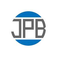 jpb brev logotyp design på vit bakgrund. jpb kreativ initialer cirkel logotyp begrepp. jpb brev design. vektor