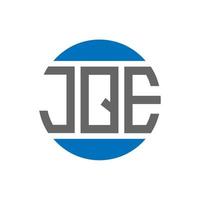 jqe brev logotyp design på vit bakgrund. jqe kreativ initialer cirkel logotyp begrepp. jqe brev design. vektor