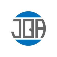 jqa brev logotyp design på vit bakgrund. jqa kreativ initialer cirkel logotyp begrepp. jqa brev design. vektor