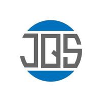 jqs brev logotyp design på vit bakgrund. jqs kreativ initialer cirkel logotyp begrepp. jqs brev design. vektor