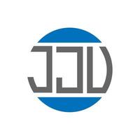 jju brev logotyp design på vit bakgrund. jju kreativ initialer cirkel logotyp begrepp. jju brev design. vektor