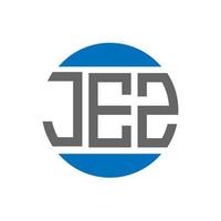 Jez-Brief-Logo-Design auf weißem Hintergrund. jez creative initials circle logo-konzept. Jez-Brief-Design. vektor