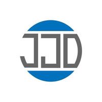 jjo brev logotyp design på vit bakgrund. jjo kreativ initialer cirkel logotyp begrepp. jjo brev design. vektor