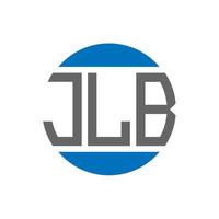 jlb-Buchstaben-Logo-Design auf weißem Hintergrund. jlb kreative Initialen Kreis Logo-Konzept. jlb Briefgestaltung. vektor