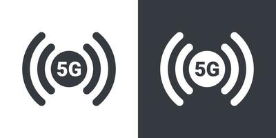 5g-Symbol. 5g-Symbol. hoch Geschwindigkeits Internet. 5g-Signalsymbole. Vektor-Illustration vektor