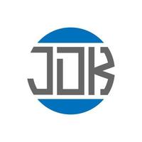 jdk brev logotyp design på vit bakgrund. jdk kreativ initialer cirkel logotyp begrepp. jdk brev design. vektor