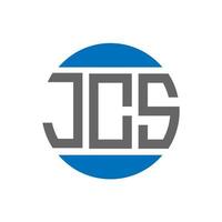 jcs brev logotyp design på vit bakgrund. jcs kreativ initialer cirkel logotyp begrepp. jcs brev design. vektor