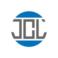 JCL-Brief-Logo-Design auf weißem Hintergrund. jcl creative initials circle logo-konzept. jcl Briefgestaltung. vektor