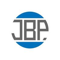 jbp brev logotyp design på vit bakgrund. jbp kreativ initialer cirkel logotyp begrepp. jbp brev design. vektor