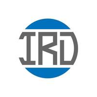 ird brev logotyp design på vit bakgrund. ird kreativ initialer cirkel logotyp begrepp. ird brev design. vektor