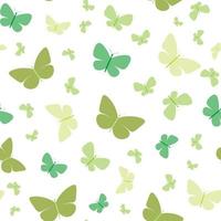 grünes Schmetterlingsmuster, Vektorhintergrund vektor
