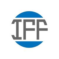 iff-Brief-Logo-Design auf weißem Hintergrund. iff kreative Initialen Kreis-Logo-Konzept. iff Briefgestaltung. vektor