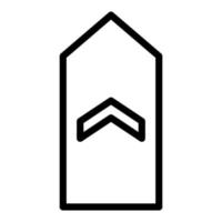 Abzeichen Illustration Vektor und Logo Symbol Armee Waffensymbol perfekt.