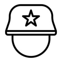 Helm-Illustrationsvektor und Logo-Symbol Armee-Waffen-Symbol perfekt. vektor