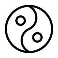 yin yang illustration vektor och logotyp ikon ny år ikon perfekt.