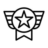 Award-Illustrationsvektor und Logo-Symbol Armee-Waffen-Symbol perfekt. vektor