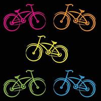 Fahrrad-Symbol. Fahrradrennen-Symbol. Flaches Symbol für Radrennen. Radfahrer Zeichen. Straßenradfahrer-Silhouette. Sport-Logo vektor