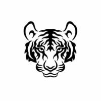 Tiger-Symbol-Logo. Stammes-Tattoo-Design. Schablonenvektorillustration vektor