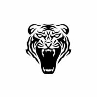 tiger symbol logotyp. stam- tatuering design. stencil vektor illustration