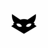 katt symbol logotyp. dekal stam- tatuering design. stencil vektor illustration