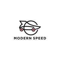 modern hastighet logotyp ikon design mall platt vektor