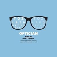 Optiker Vision des Sehvermögens vektor