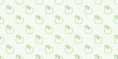 grön äpplen sömlös upprepa mönster vektor bakgrund
