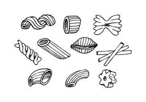 Free Pasta Hand gezeichnet Icon Vektor