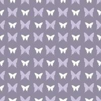 Vektor-Schmetterlings-Silhouetten, nahtloses Muster. vektor