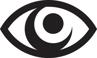 Auge flaches Symbol, einfaches Logo, Vektorelement vektor