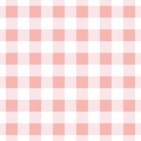 Gingham-Plaid, pastellrosa, nahtloses Wiederholungsmuster vektor