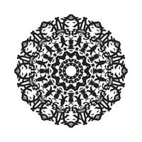 schöne Vektor handgezeichnete indische Ornament Mandala auf Hintergrundstil.