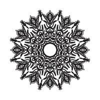 schöne Vektor handgezeichnete indische Ornament Mandala auf Hintergrundstil.