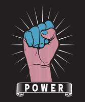 Power-T-Shirt-Design .eps vektor