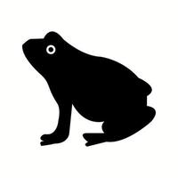 einzigartiges Frosch-Vektor-Glyphen-Symbol vektor