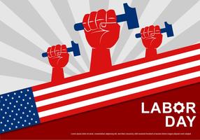 Labour Day Card Vector