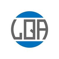 lqa brev logotyp design på vit bakgrund. lqa kreativ initialer cirkel logotyp begrepp. lqa brev design. vektor