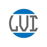 Lvi-Brief-Logo-Design auf weißem Hintergrund. lvi creative initials circle logo-konzept. lvi Briefgestaltung. vektor