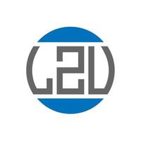 lzu brev logotyp design på vit bakgrund. lzu kreativ initialer cirkel logotyp begrepp. lzu brev design. vektor