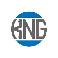 kng brev logotyp design på vit bakgrund. kng kreativ initialer cirkel logotyp begrepp. kng brev design. vektor