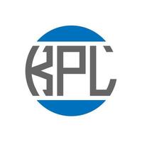 kpl-Buchstaben-Logo-Design auf weißem Hintergrund. kpl creative initials circle logo-konzept. kpl Briefgestaltung. vektor