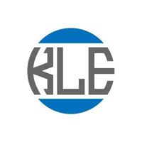 kle brev logotyp design på vit bakgrund. kle kreativ initialer cirkel logotyp begrepp. kle brev design. vektor