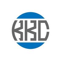 kkc brev logotyp design på vit bakgrund. kkc kreativ initialer cirkel logotyp begrepp. kkc brev design. vektor