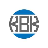 kbk brev logotyp design på vit bakgrund. kbk kreativ initialer cirkel logotyp begrepp. kbk brev design. vektor