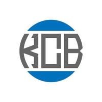 kcb brev logotyp design på vit bakgrund. kcb kreativ initialer cirkel logotyp begrepp. kcb brev design. vektor
