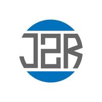 jzr brev logotyp design på vit bakgrund. jzr kreativ initialer cirkel logotyp begrepp. jzr brev design. vektor