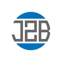 jzb brev logotyp design på vit bakgrund. jzb kreativ initialer cirkel logotyp begrepp. jzb brev design. vektor