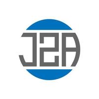 jza brev logotyp design på vit bakgrund. jza kreativ initialer cirkel logotyp begrepp. jza brev design. vektor