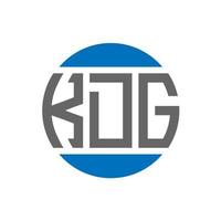 kdg-Brief-Logo-Design auf weißem Hintergrund. kdg kreative Initialen Kreis Logo-Konzept. kdg Briefgestaltung. vektor